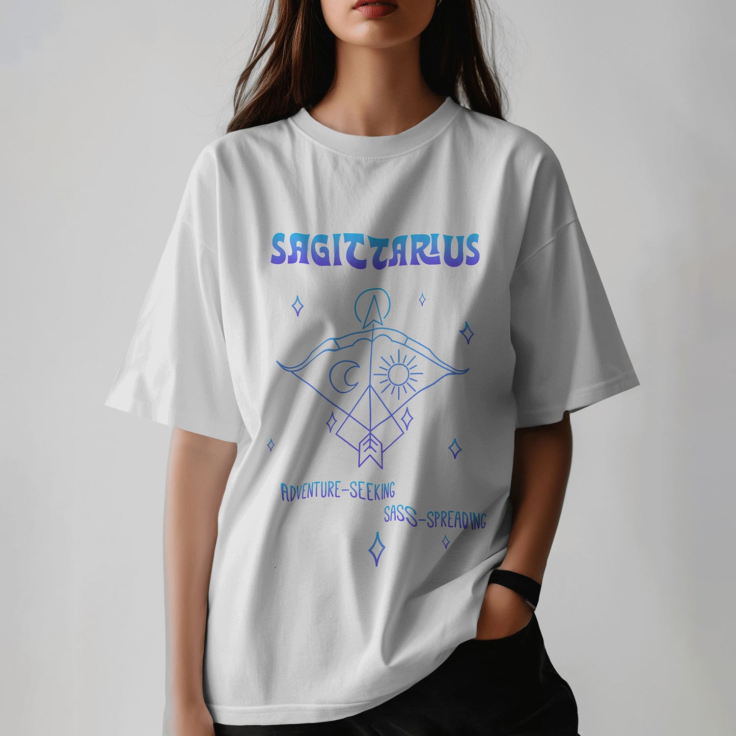 Sky Full Of Stars - Sagittarius - Oversized T-shirt