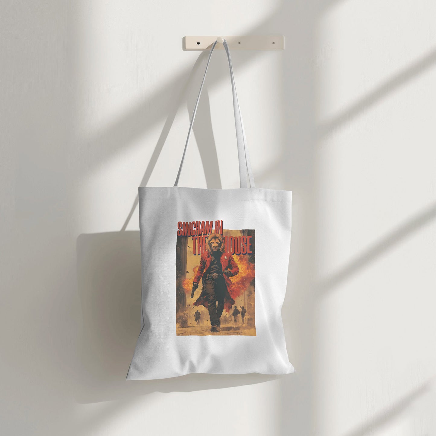 Singham In The House Tote Bag (Long Handle)