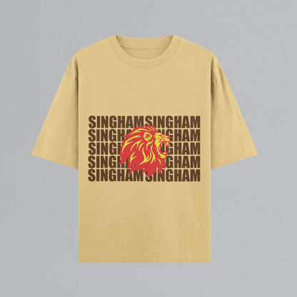 Singham Uproar Oversized T-shirt (Horizontal)