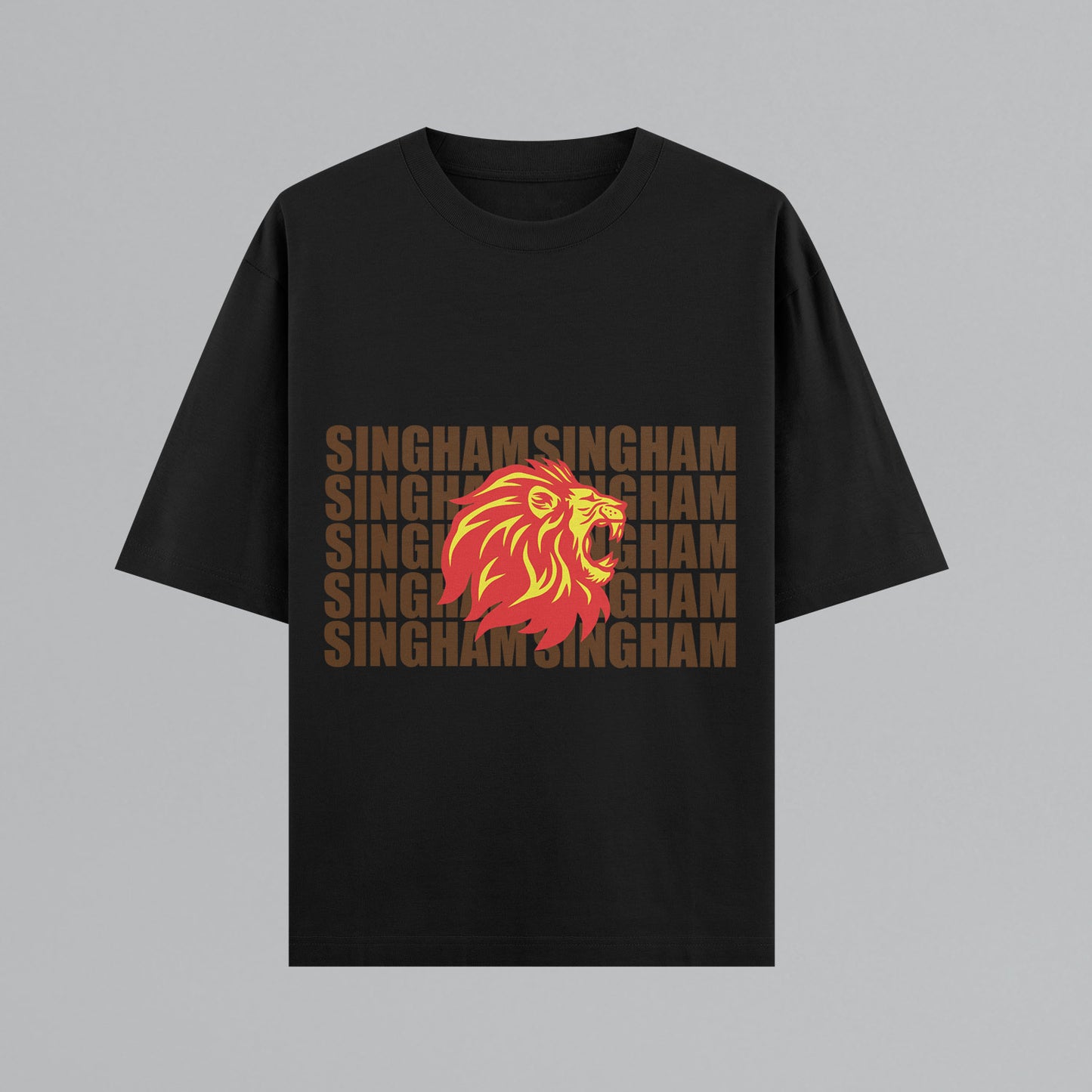 Singham Uproar Oversized T-shirt (Horizontal)