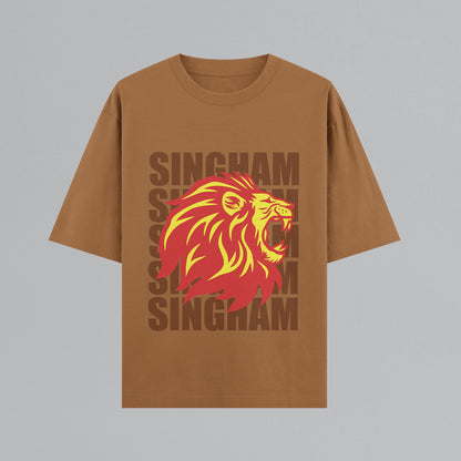 Singham Uproar Oversized T-shirt (Vertical)