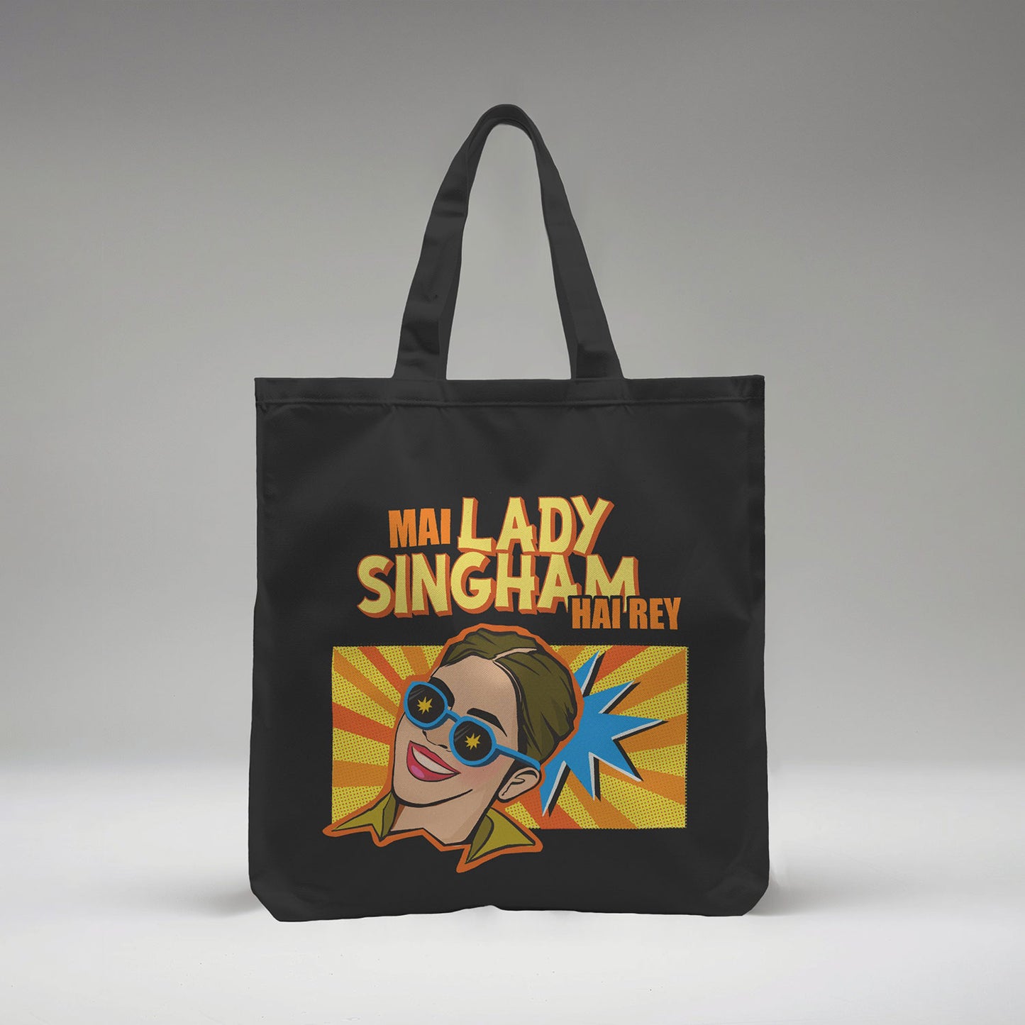 Lady Singham Hai Re Tote Bag (Large)