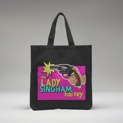 Lady Singham's Gun Tote Bag (Large)