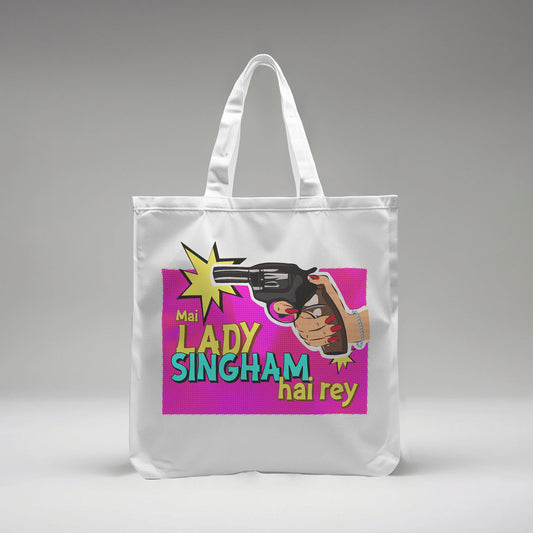 Lady Singham's Gun Tote Bag (Large)